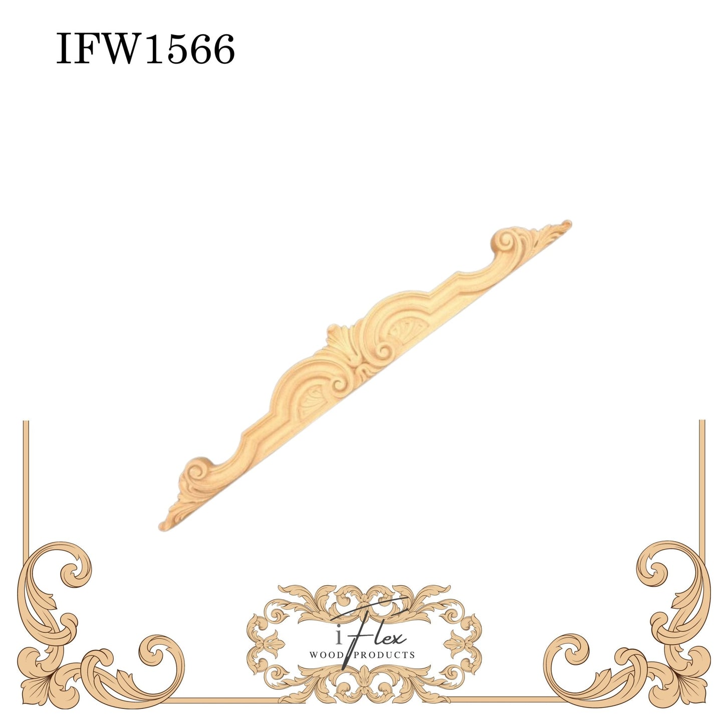 Center Pediment Applique IFW 1566