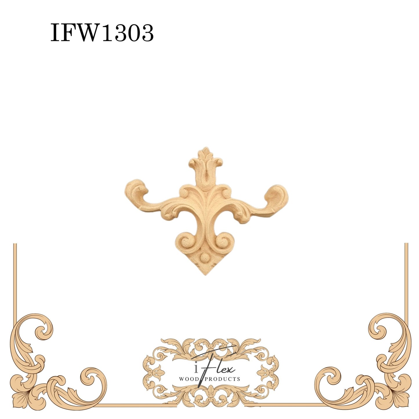 Decorative Center Applique IFW 1303