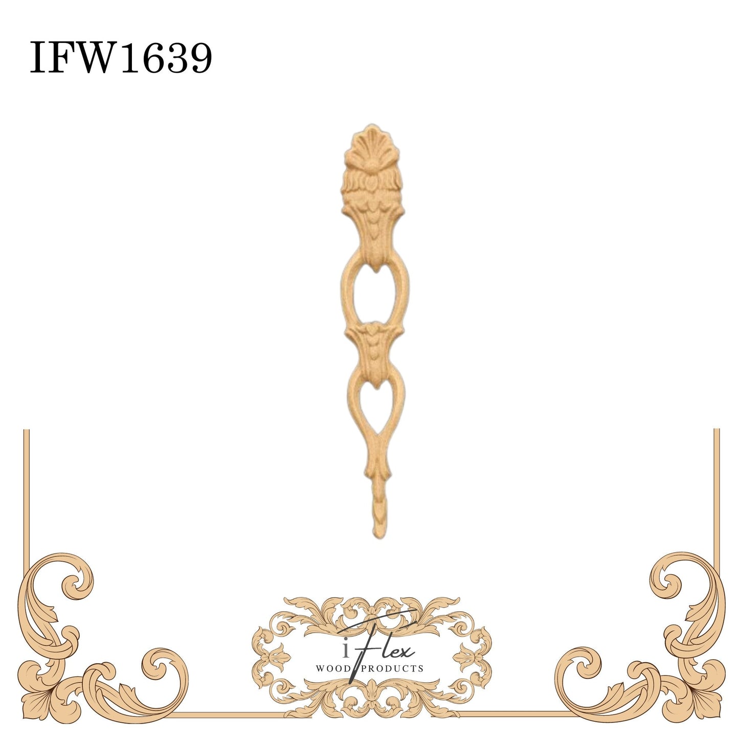 Decorative Drop Applique IFW 1639
