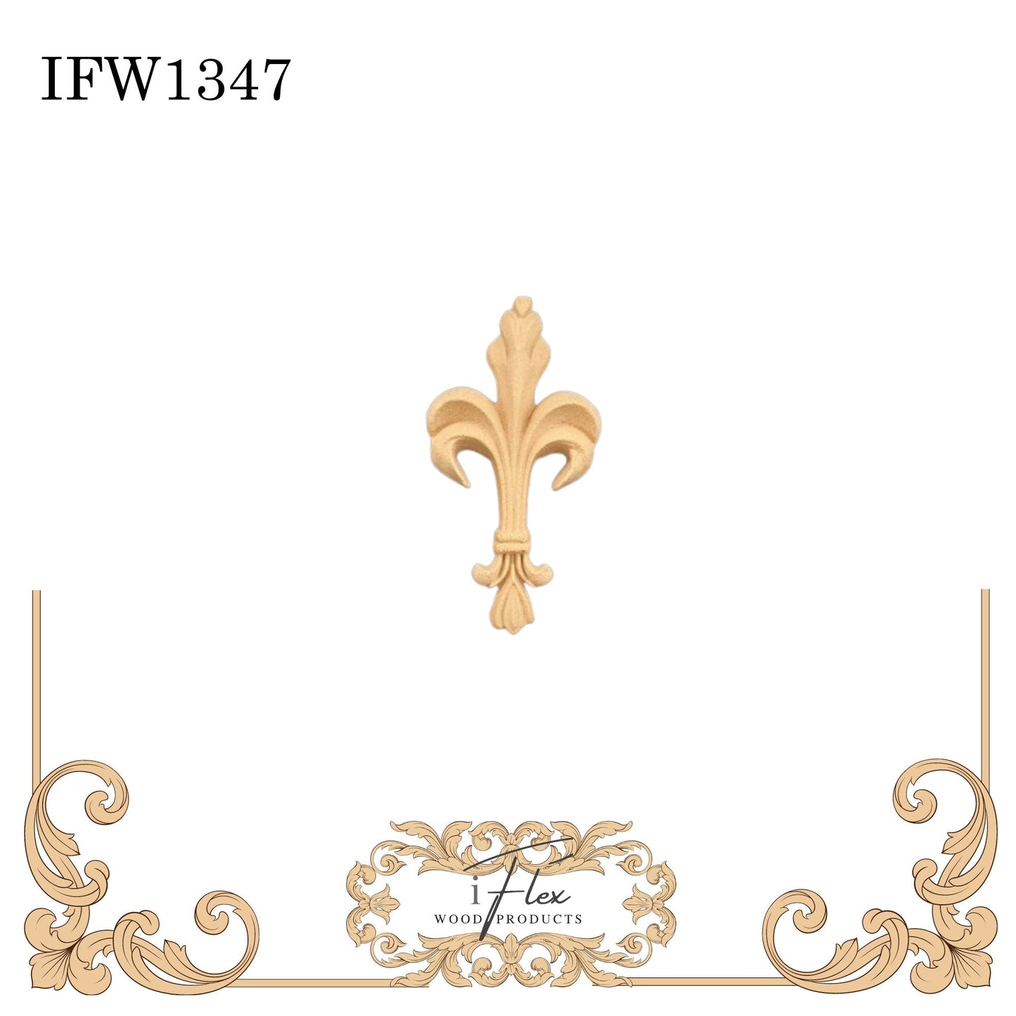 Fleur De Lis Applique IFW 1347