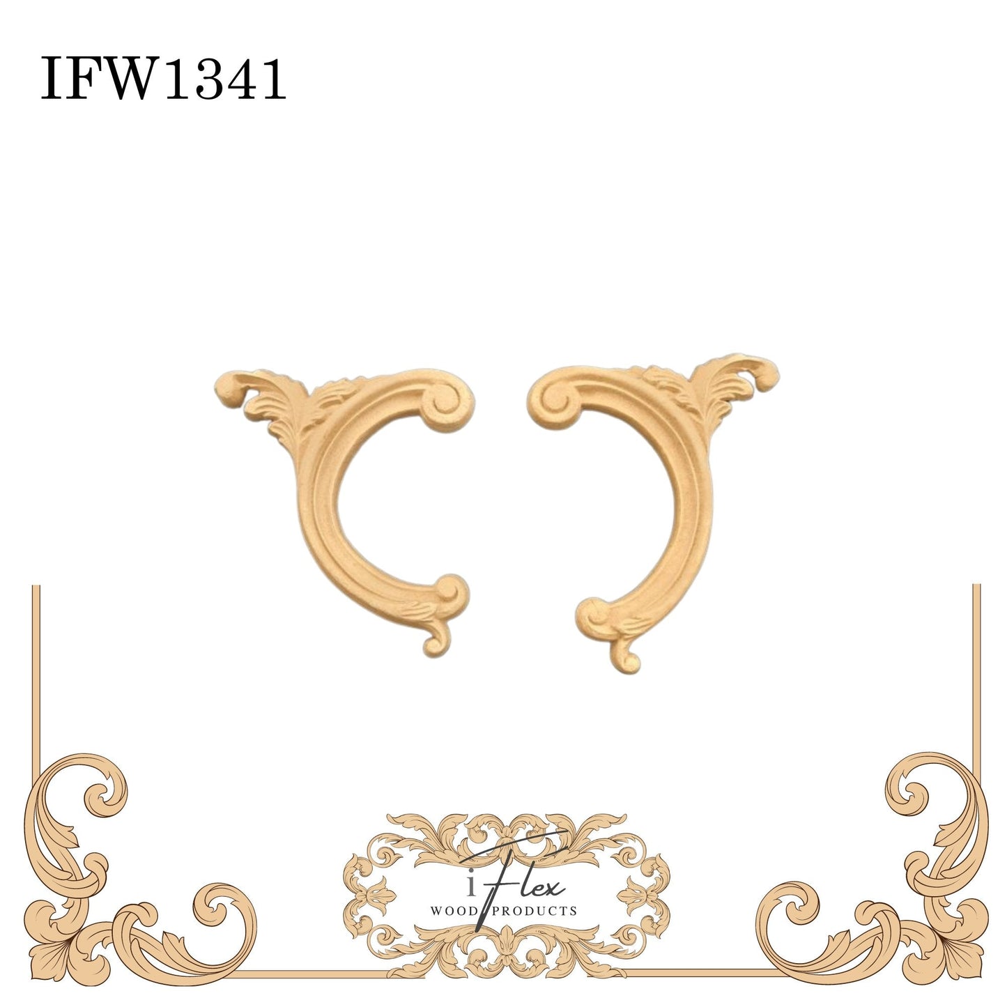 Corner Scroll Applique IFW 1341