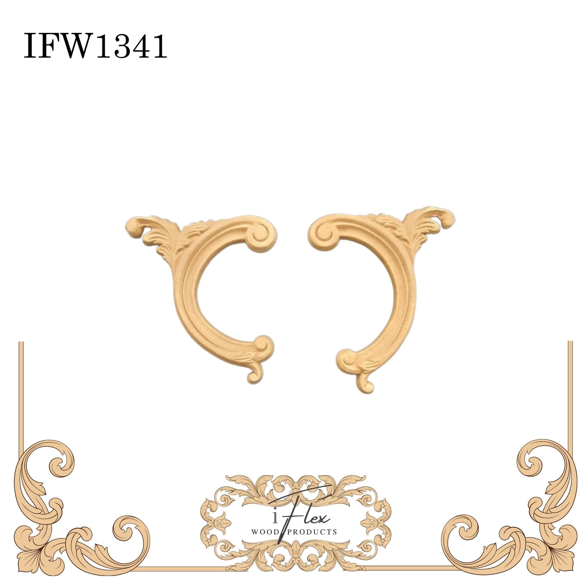 Corner Scroll Applique IFW 1341