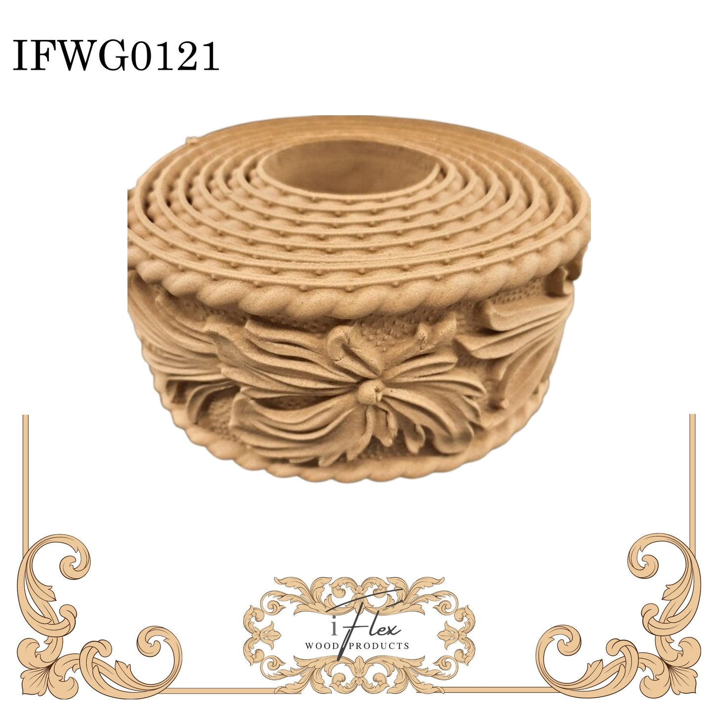 Floral Decorative Trim - IFW G0121